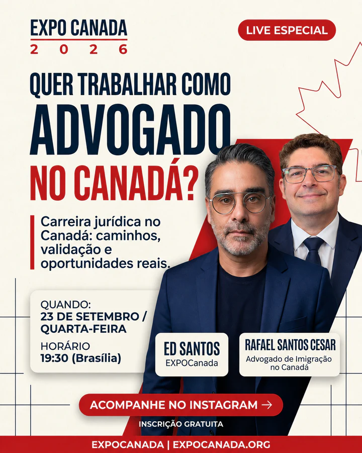 Live especial sobre carreira jurídica no Canadá